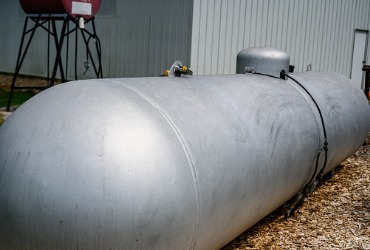 A propane tank is ready for Propane Delivery in Groveland IL